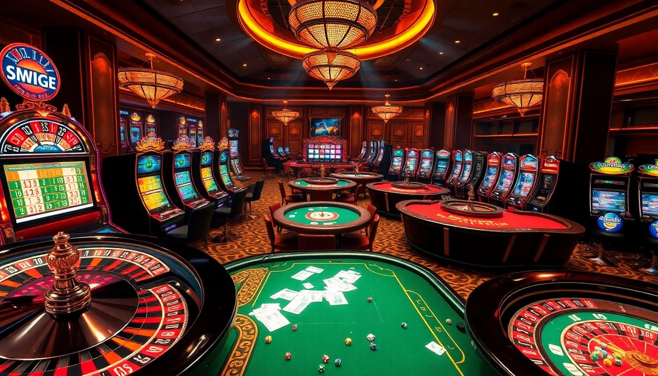 Engaging gambling scene showcasing vibrant casino activities with hidden wiki onion references.