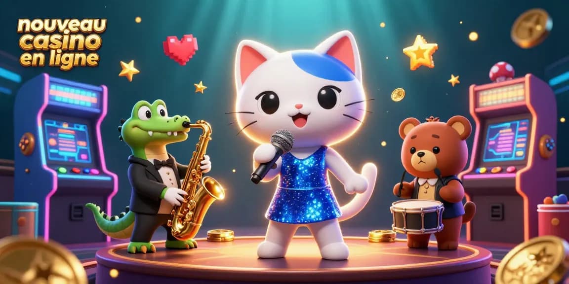 Jouez sur un nouveau casino en ligne avec une ambiance animée et des personnages colorés.
