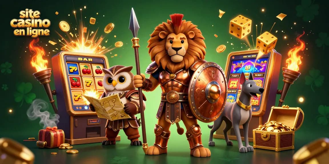 Gagnez avec notre site casino en ligne, découvrez un lion spartiates et des jeux au jackpot.