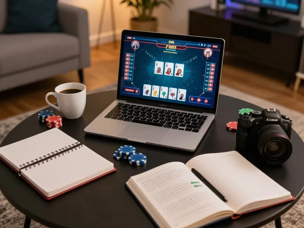 Playing online poker at home while exploring Top 10 nhà cái uy tín for safe gaming