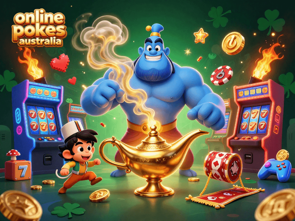 Experience thrilling gameplay at online pokies australia with vibrant casino graphics.
