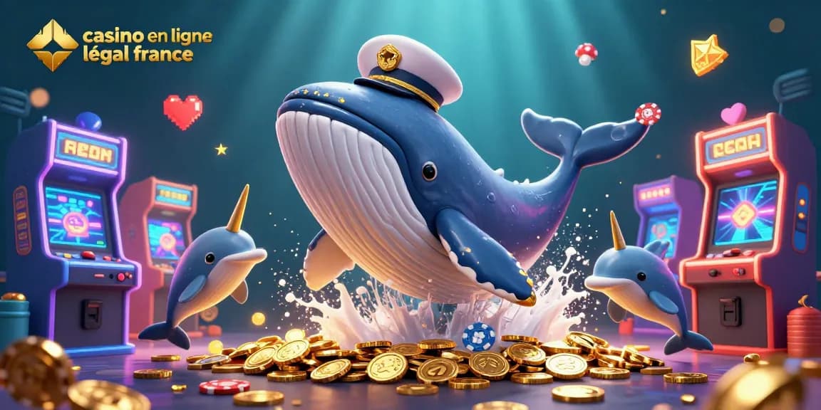 Plongez dans l'univers des jeux avec casino en ligne légal en France, où une baleine géante et ses amis dévoilent la magie des paris.