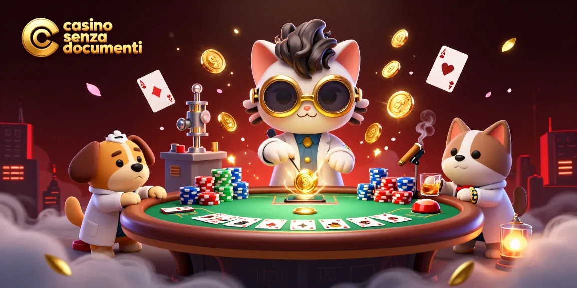 Vivi l'azione mozzafiato nei casino senza documenti con il gatto scienziato pazzo e il cane giocoso!