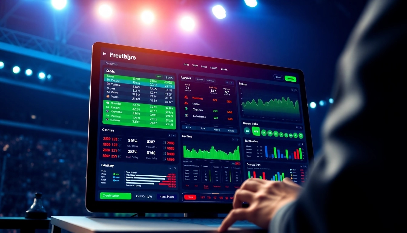 Tỷ lệ kèo displayed on a dynamic digital sports betting interface with professional design elements.
