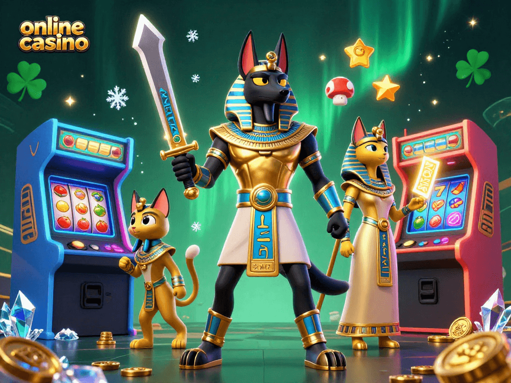 Experience thrills at this online casino with ancient themes and vibrant game elements.