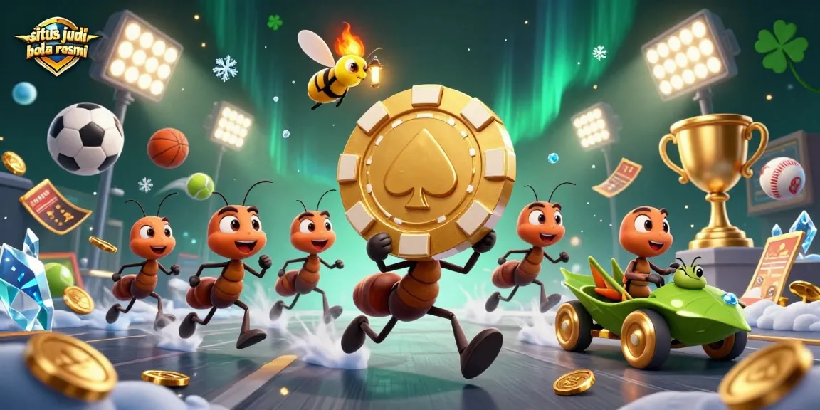 Experience thrilling sports betting action at situs judi bola resmi with animated characters and dynamic elements