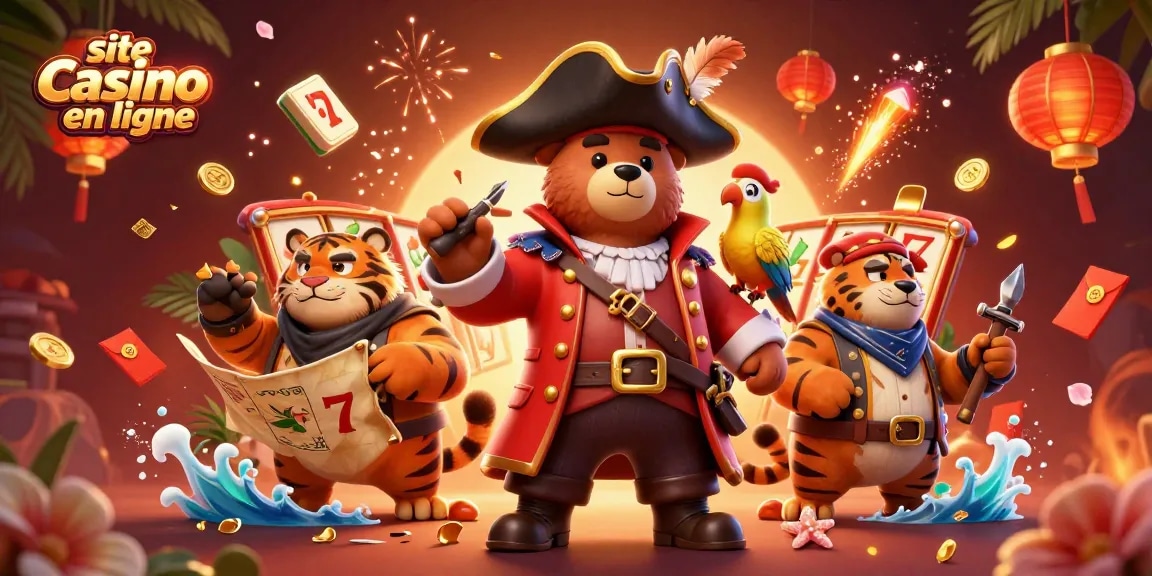 Rejoignez le site casino en ligne avec des personnages de pirates et des éléments de jeu dynamique.