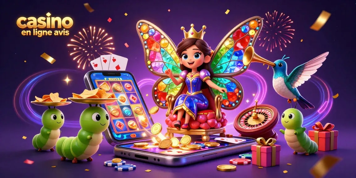 Critiquez les casinos en ligne avec des avis sur les casinos en ligne dans une illustration magique