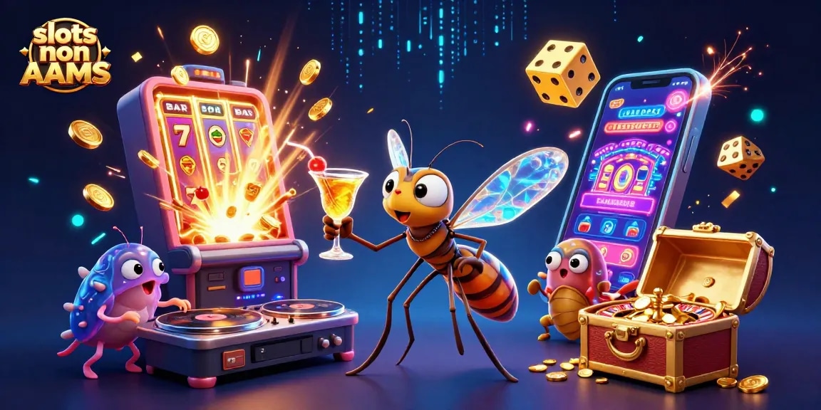 Gioca a slot non AAMS e vinci con jackpot esplosivi in un'illustrazione vivace della casino experience.