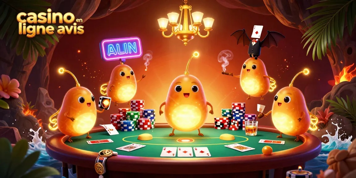 Les lucioles illuminent un casino avec des jeux de poker captivants et une ambiance festive - avis de casino en ligne