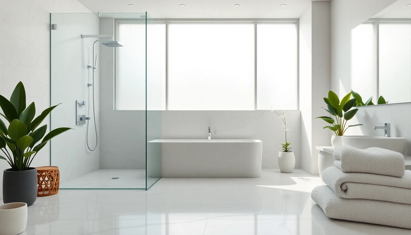 Experience serene elegant showers Australia in a modern bathroom featuring minimalist design.