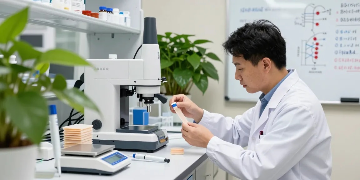 BPC 157 TB 500 Blend preparation at a modern lab, showcasing precision compounds.