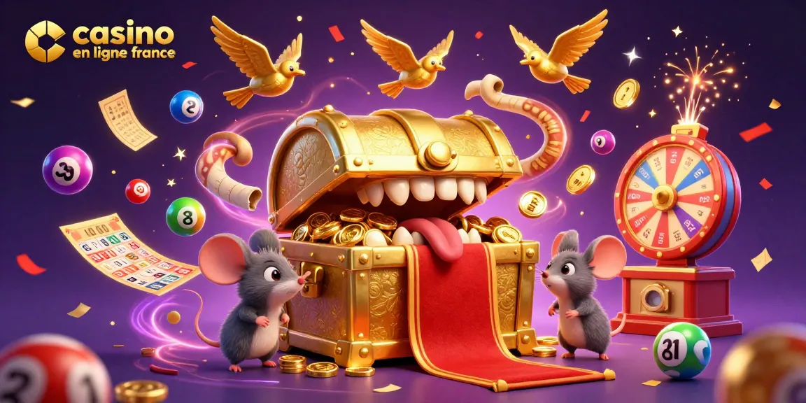 Jouer au casino en ligne France et découvrir des trésors cachés avec des lots colorés et des effets animés.