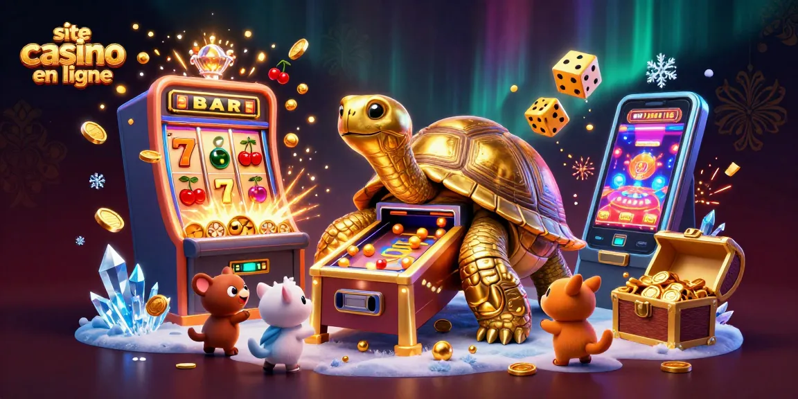 Jouez sur le site casino en ligne avec une incroyable tortue en or et une machine à sous explosant de pièces !