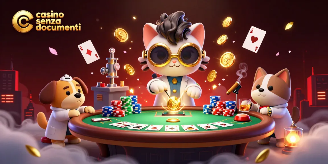 Vivi l'azione mozzafiato nei casino senza documenti con il gatto scienziato pazzo e il cane giocoso!