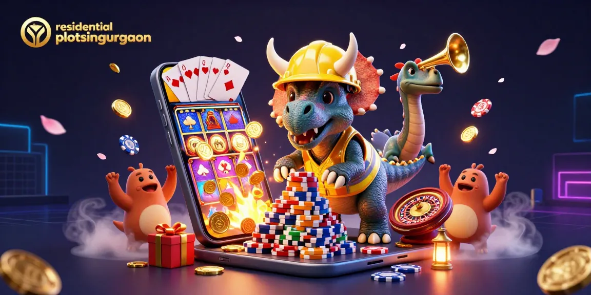 Permainan slot menarik di residentialplotsingurgaon sambil merayakan kemenangan jackpot yang menggiurkan.