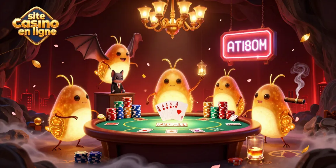 Fonctionnalités captivantes du site casino en ligne animées par des lucioles dans un casino extravagant.