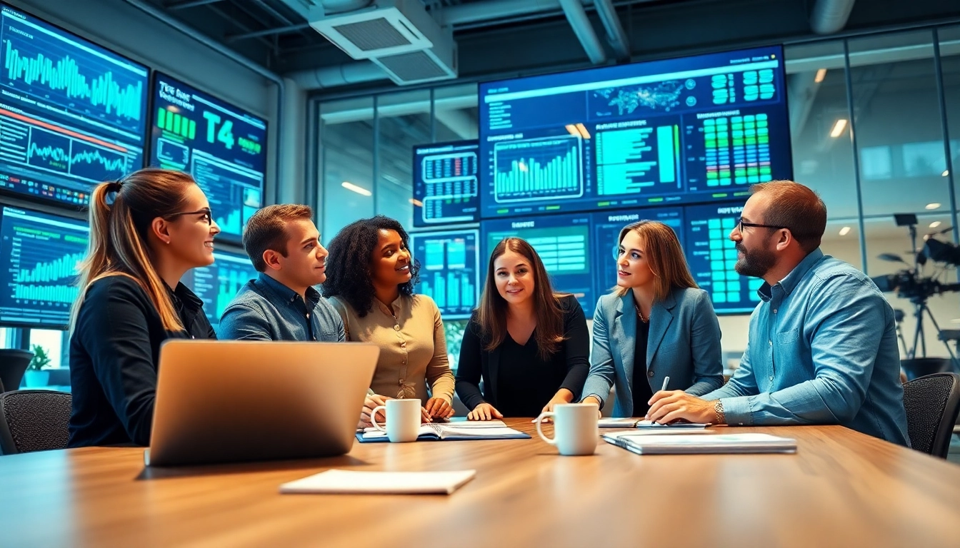 Elevate your business with managed IT services Lakeland by experienced professionals in a modern office setting.