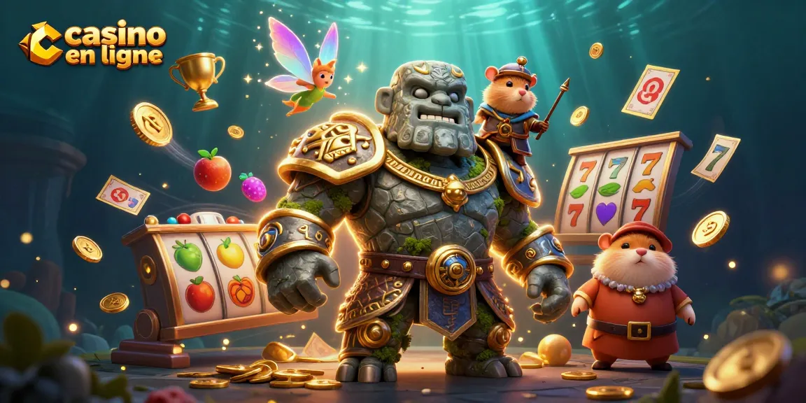 Découvrez la magie du casino en ligne avec des jeux de machines à sous dynamiques et des personnages colorés.
