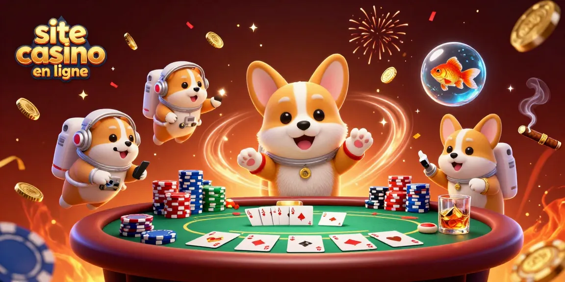 Vivez l'excitation du site casino en ligne avec un corgi astronaute et un hamster au contrôle.