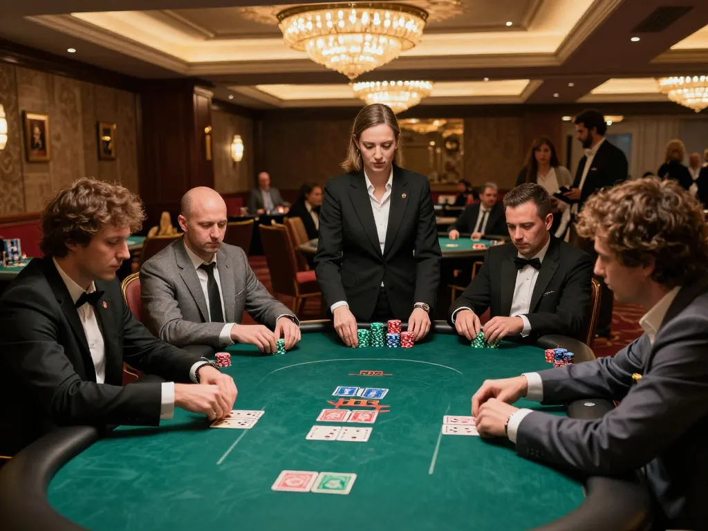 Experience a thrilling poker competition at FAFA 828 casino with players in action and engaging gameplay.