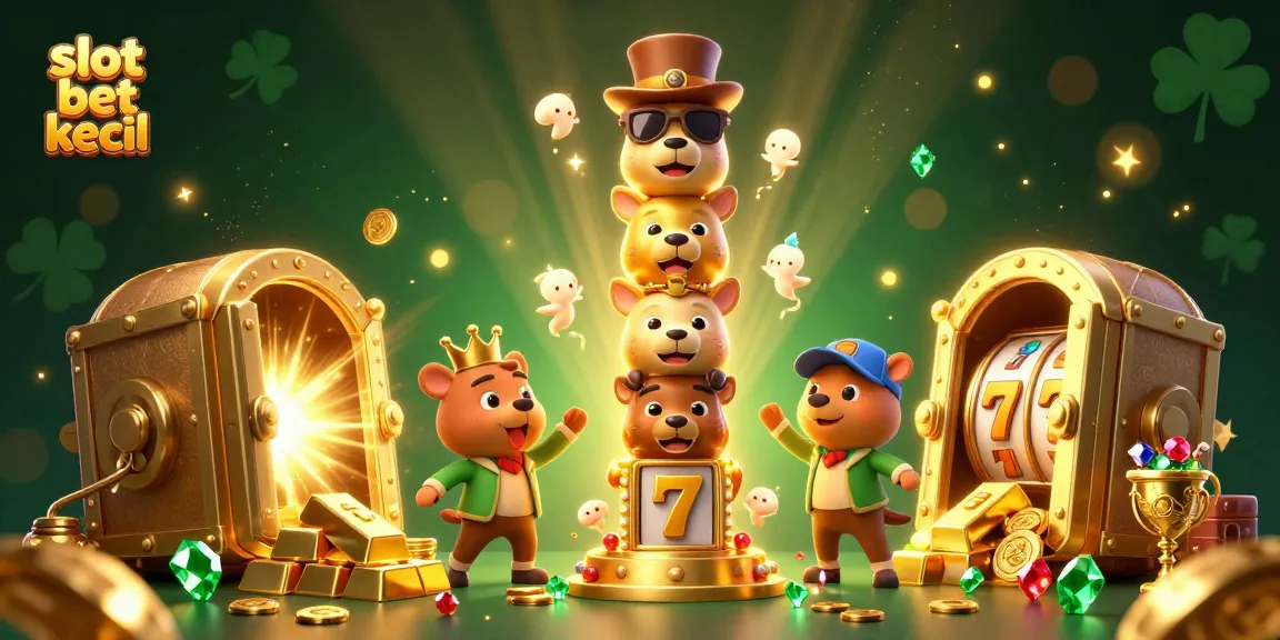 Engage in thrilling gameplay with slot bet kecil, featuring a vibrant golden totem pole and sparkling treasures.