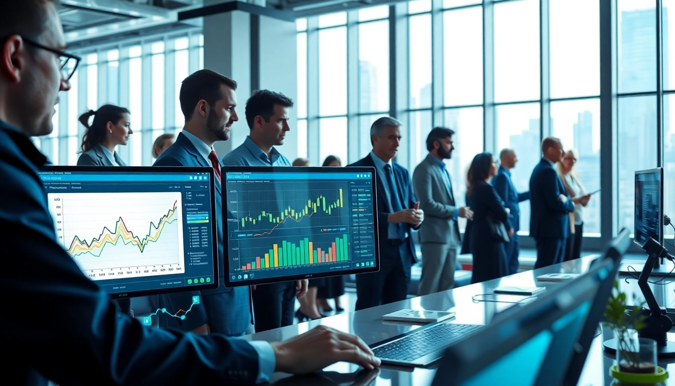 Utilizing AI for competitor analysis in a collaborative environment with high-tech tools.