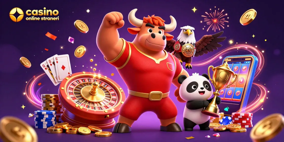 Gioca nei migliori casinò online stranieri con personaggi festosi e simboli di vincita.