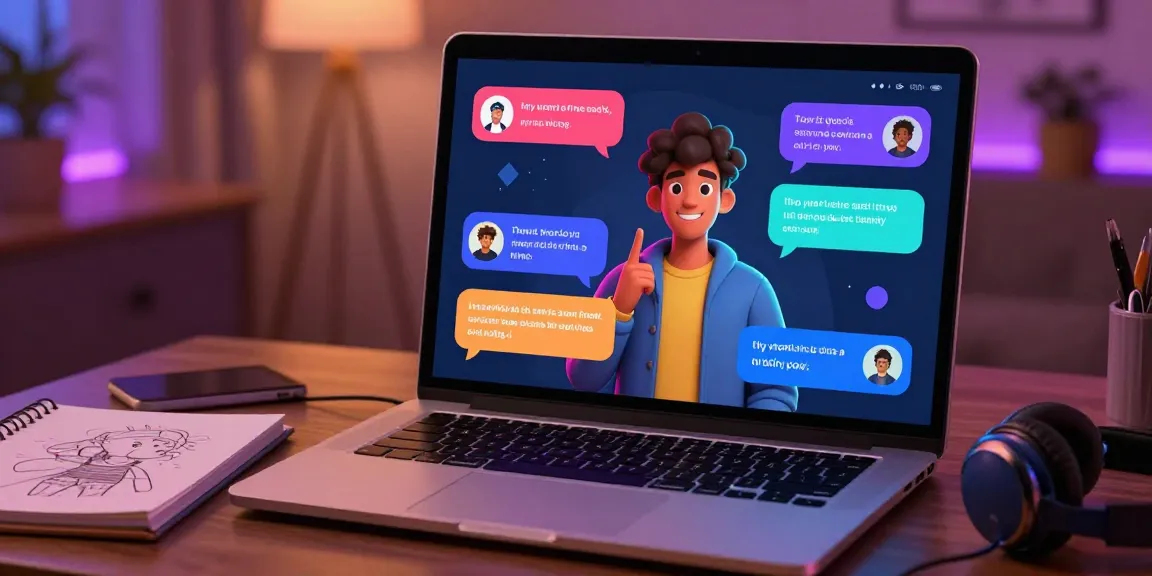 Engaging nsfw ai chat scene with user customizing characters in a cozy room.