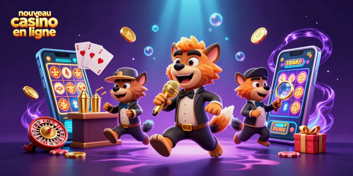 Jouez dans un nouveau casino en ligne vibrant avec des hyènes et des jeux colorés.