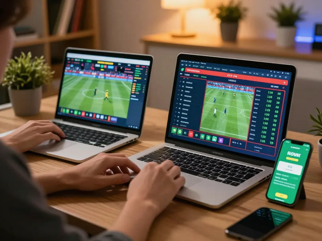 Engaging in online betting with Nhà cái VB88, highlighting dynamic sports odds and strategic gameplay