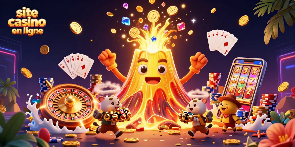 Gagnez sur le site casino en ligne avec des trésors et des volcans en éruption