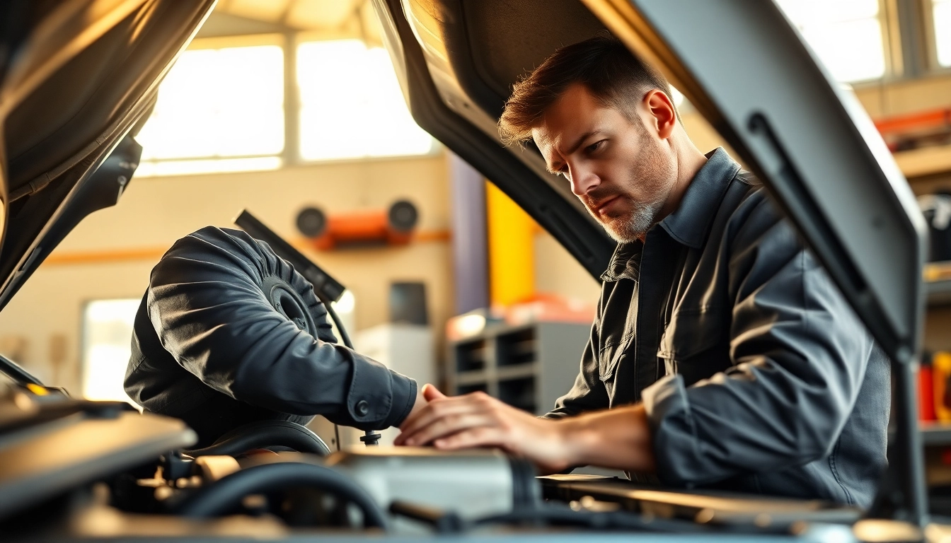 Assessing high mileage extended auto warranty through a professional mechanic inspecting a vehicle.