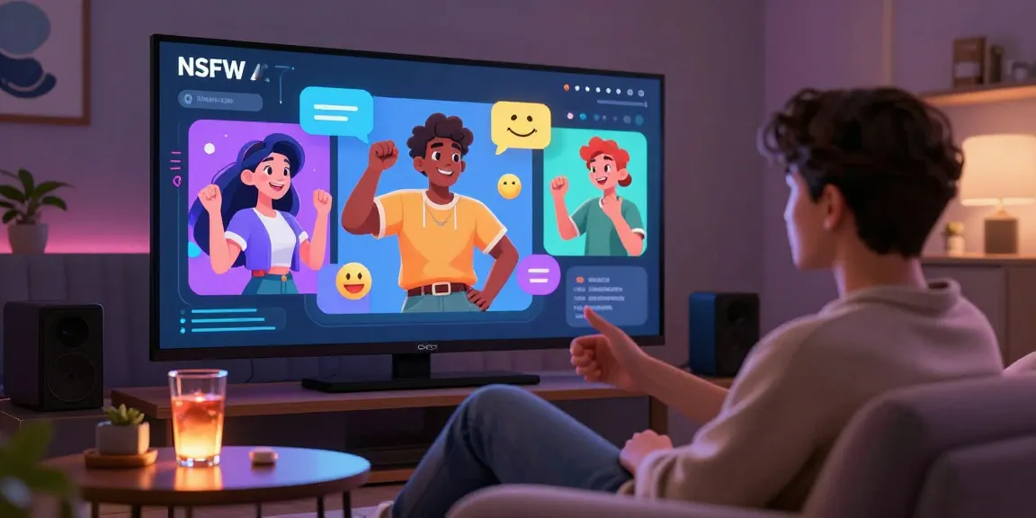 Interactive NSFW character AI chat scene showcasing vibrant digital characters and engaging user experience, exploring character ai nsfw.