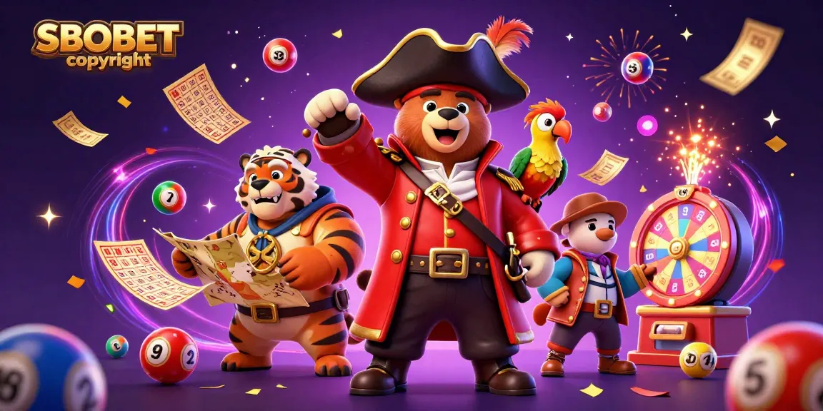SBOBET copyright brings excitement to online gambling with colorful lottery elements and festive energy.