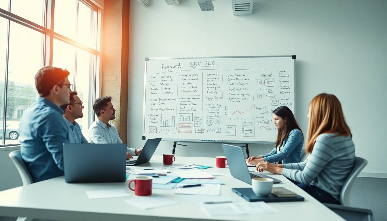 Optimize your edmonton seo strategies with a professional digital marketing team at work.