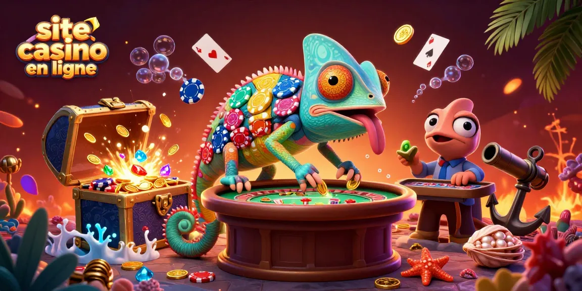 Venez jouer sur le meilleur site casino en ligne avec un propriétaire caméléon et des jeux colorés.
