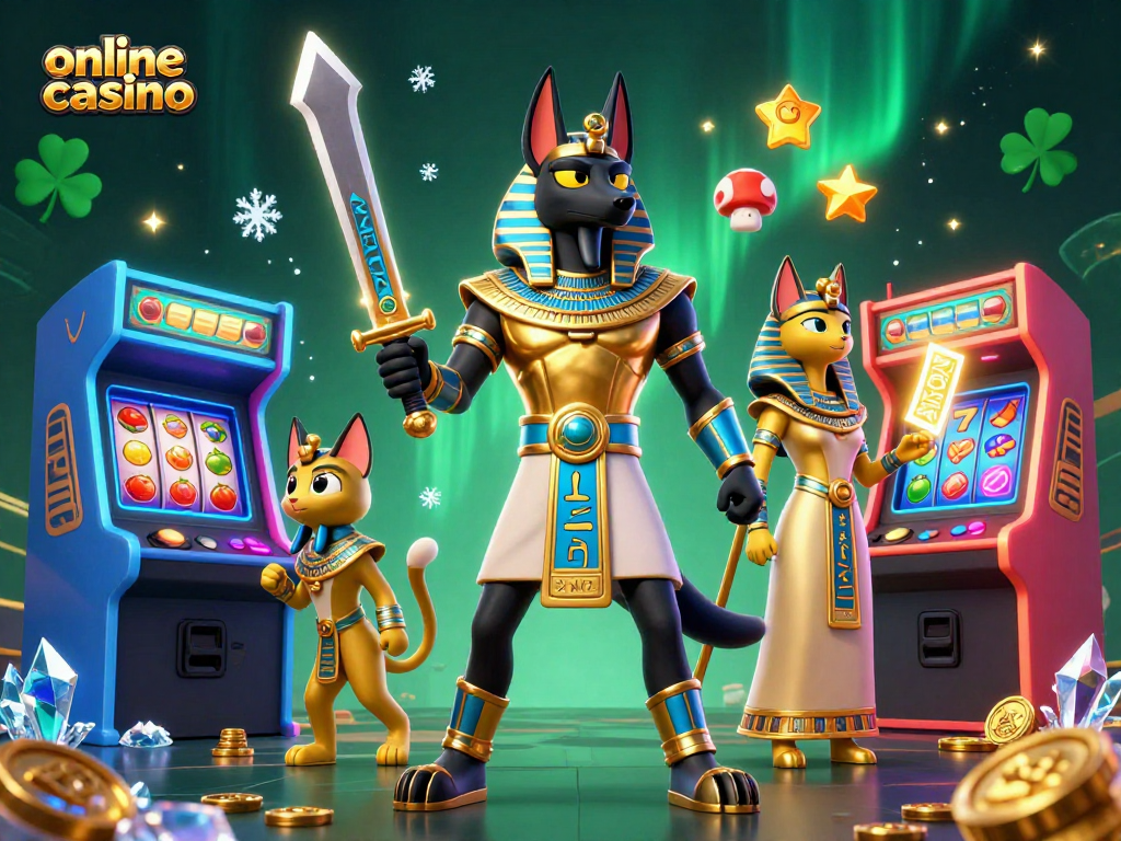 Experience thrills at this online casino with ancient themes and vibrant game elements.
