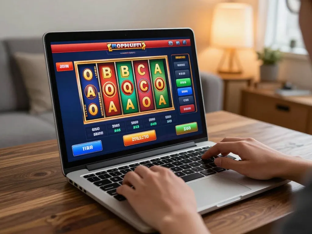 Engaging gameplay on apk slot bet 50 perak deposit 5000 interface on a cozy laptop.