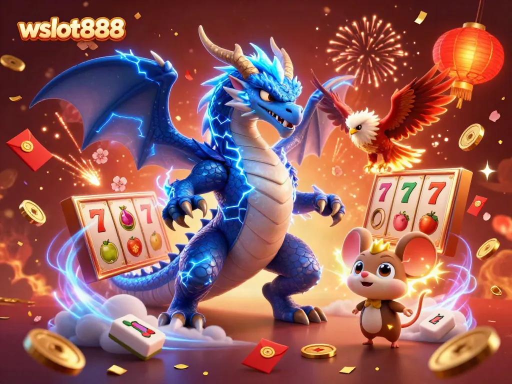 Rasakan keseruan mega jackpot bersama wslot888 dengan Dragon Slot dan simbol keberuntungan lainnya.