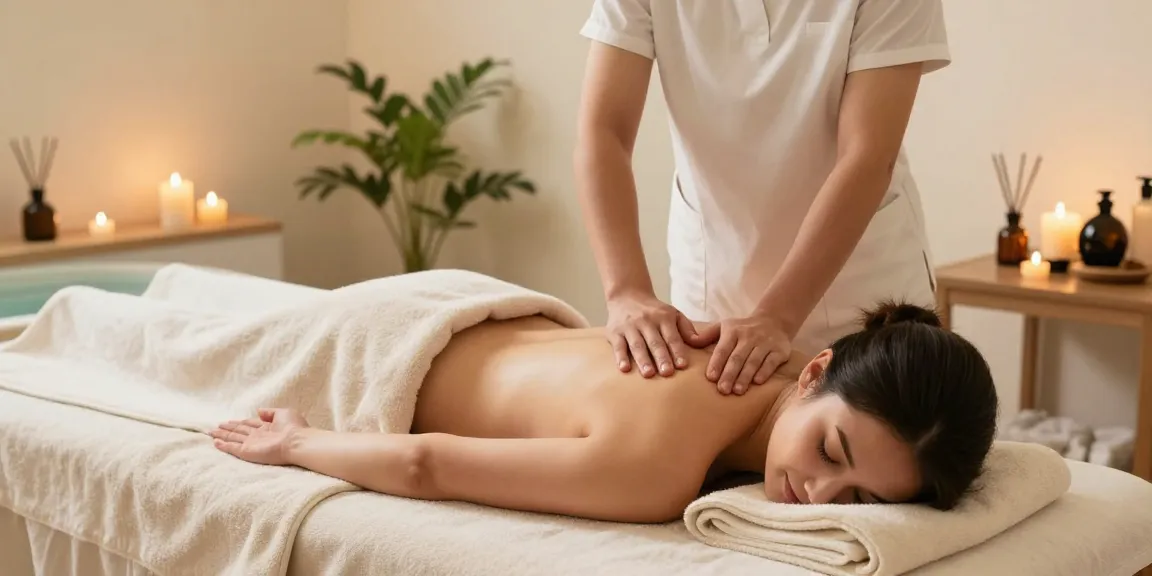 Swedish massage session focusing on relaxation with soothing ambiance.