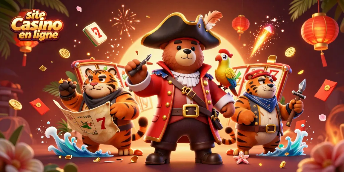 Rejoignez le site casino en ligne avec des personnages de pirates et des éléments de jeu dynamique.