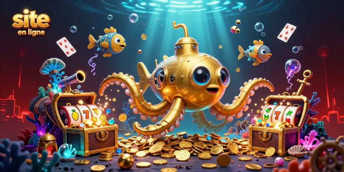 Découvrez un site casino en ligne avec un kraken doré et des machines à sous sous-marines.