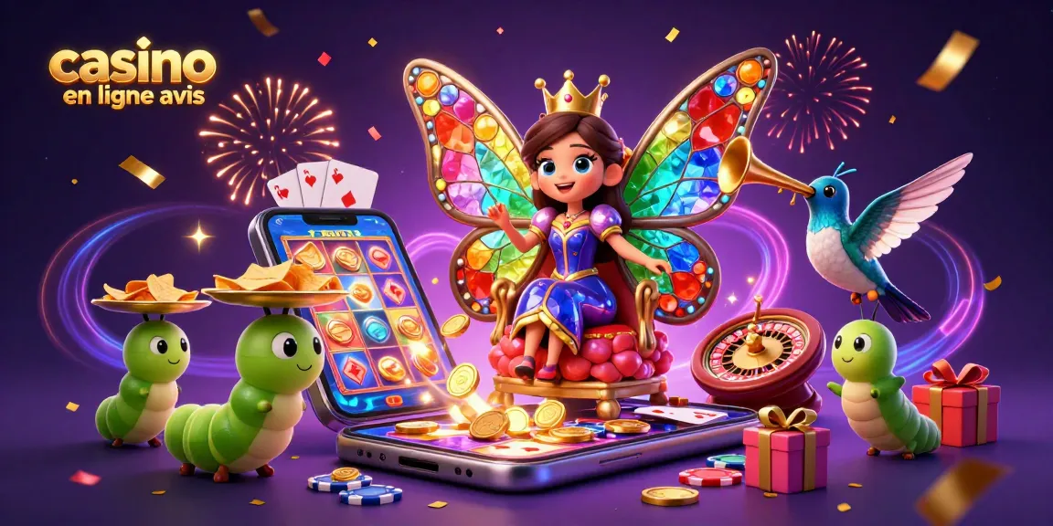 Critiquez les casinos en ligne avec des avis sur les casinos en ligne dans une illustration magique