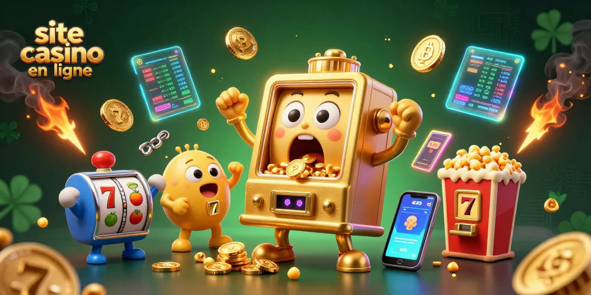 Les jackpots éclatants des machines à sous animées sur un site casino en ligne captivant.