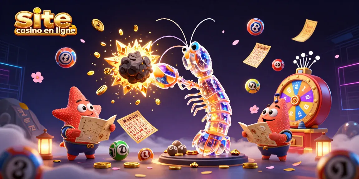Une scène dynamique de fun et d'enthousiasme sur un site casino en ligne avec des personnages colorés et des éléments de jeu captivants.