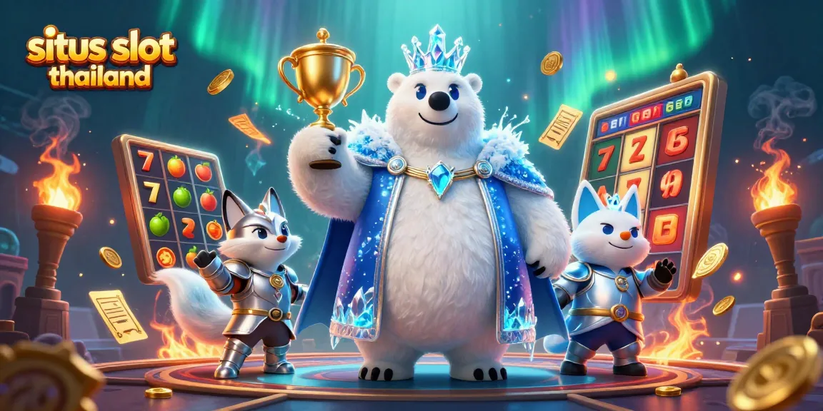 Situs slot thailand showcases vibrant slot elements and characters in a dynamic casino scene.