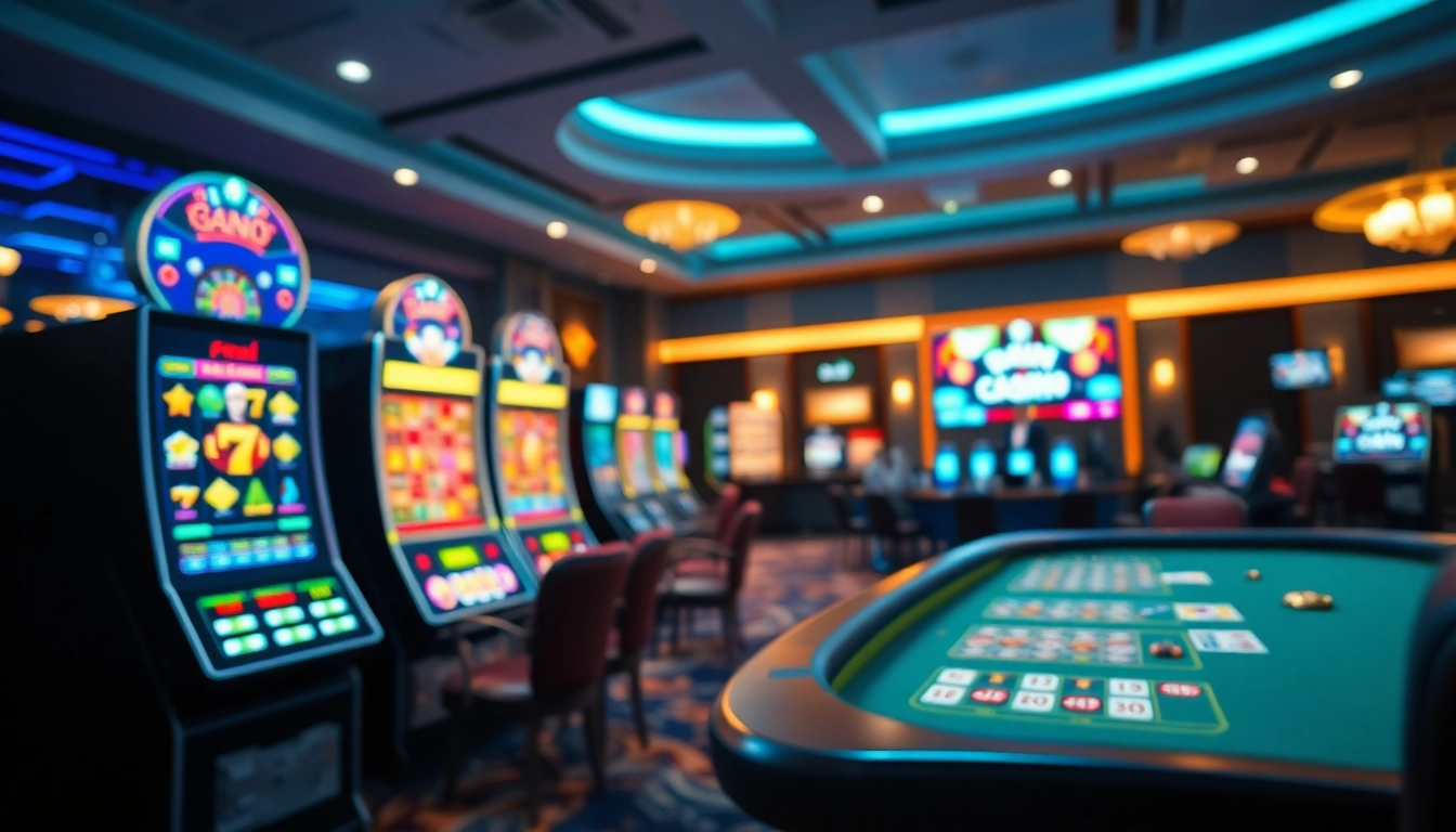 Experience dynamic online casinos Alberta scene showcasing vibrant gaming interfaces and lively interactions.