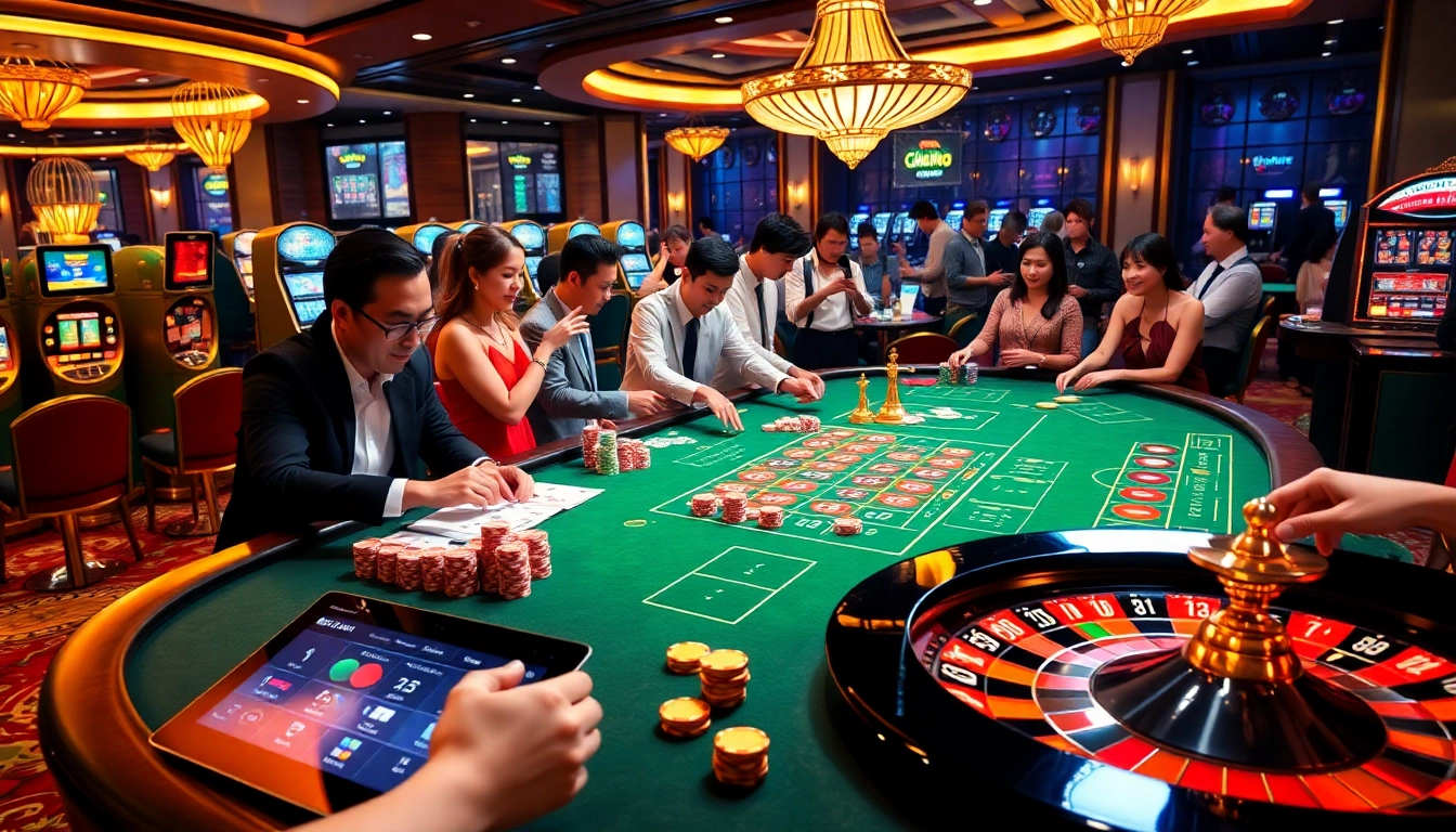 Man88 offers thrilling gambling experiences with vibrant poker chips and engaging casino action.