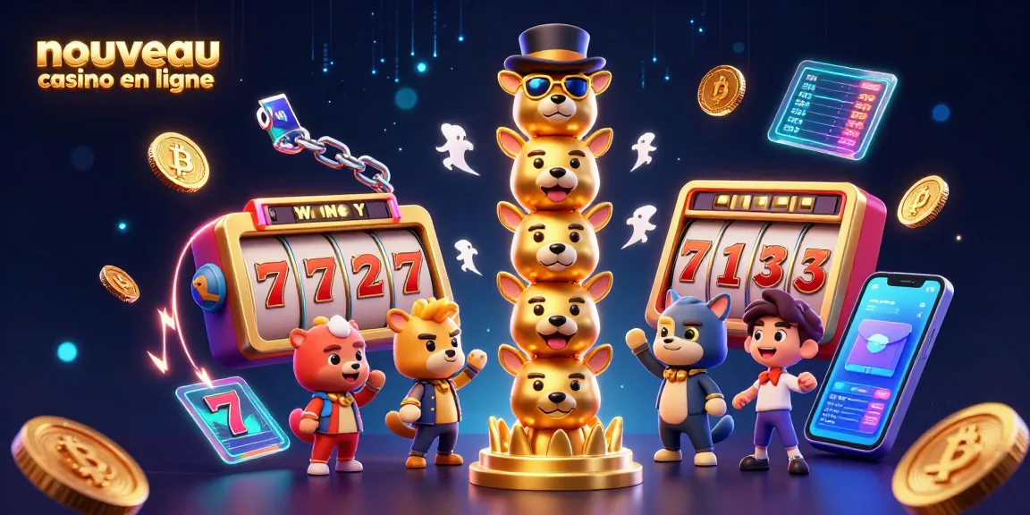 Découvrez un nouveau casino en ligne avec des éléments de jeux captivants et des symboles scintillants.